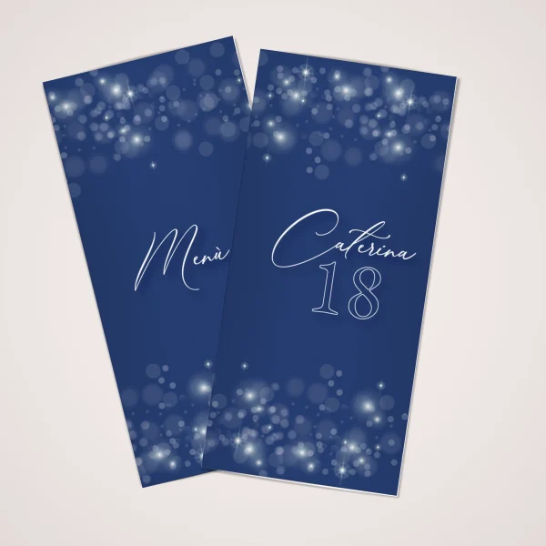 polvere si stelle Polvere di stelle menù a due ante personalizzabile