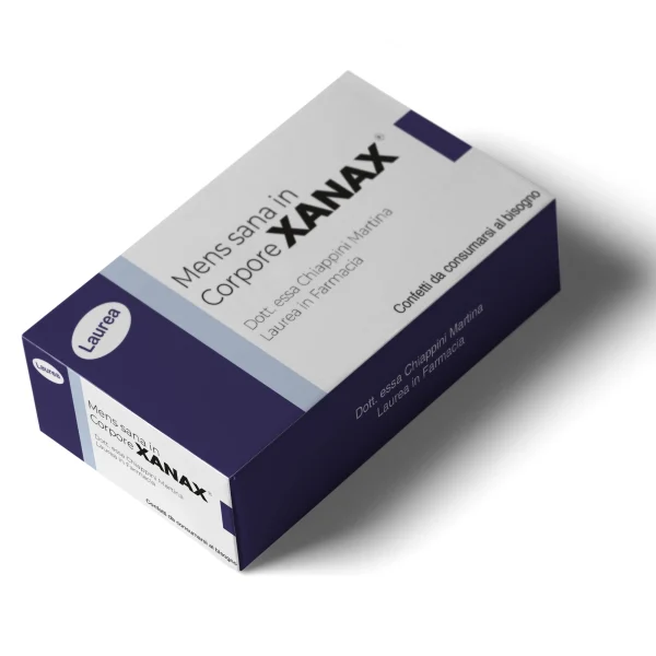 Xanax Laurea Farmacia packging personalizzato