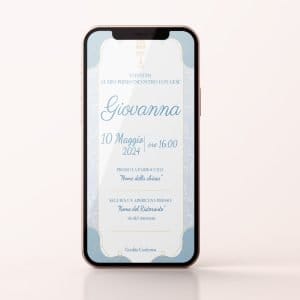 Celeste InCanto invito digitale per comunione