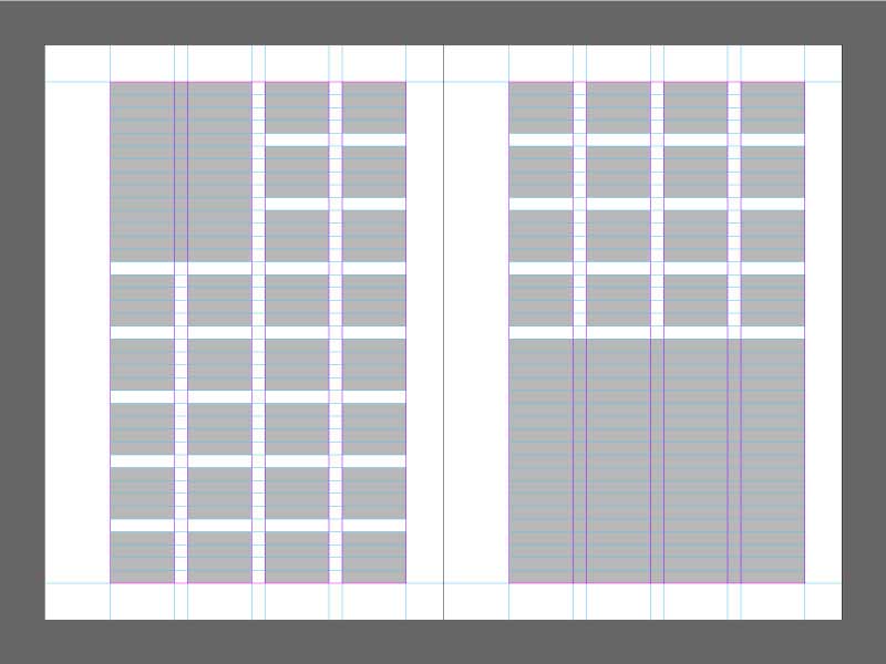 Griglia per la costruzioni di progetti grafici
