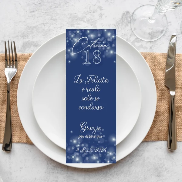 Polvere di stelle segnaposto personalizzato