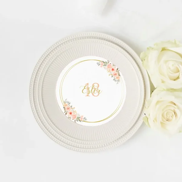 Elegance menù rotondo progetto personalizzato