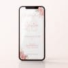 Rosé Bloom invito digitale personalizzabile