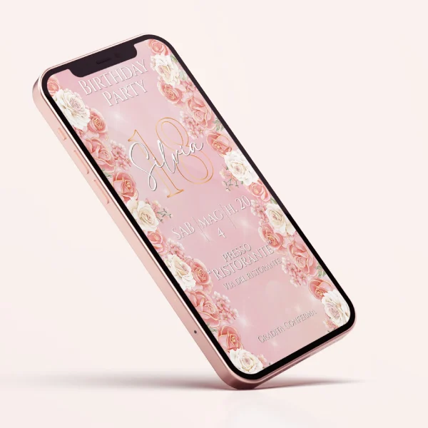 Fior di Diciotto invito digitale personalizzabile