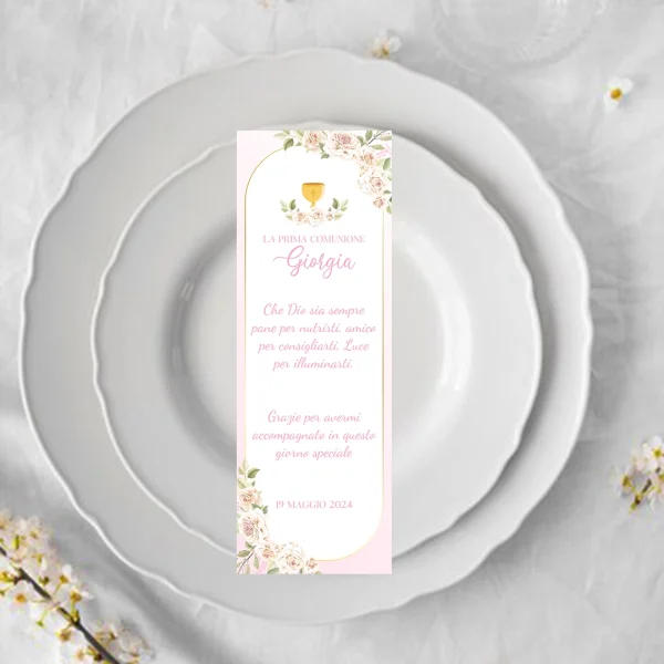 Rugiada di Rose segnaposto personalizzato