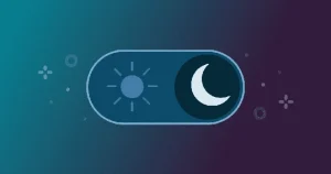 Interfaccia utente con design in modalità scura su dispositivi desktop e mobile