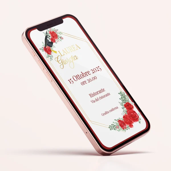 Laurea Elegante Laurea Elegante - Invito digitale