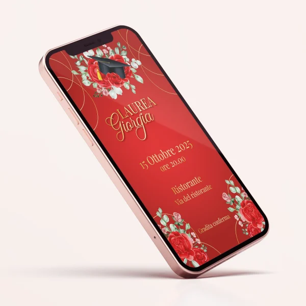 Red laurea - Invito digitale